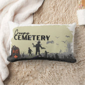 ハロウィーンスタンプコレクション「不気味な墓地」 13x21 ランバークッション (ブランケット)