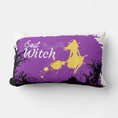 ハロウィーンスタンプコレクション"邪悪な魔女" 13" x 21" ランバークッション (正面)