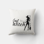 ハロウィーンスタンプコレクション"邪悪な魔女" 16" x 16" クッション (裏面)