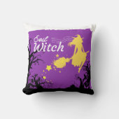 ハロウィーンスタンプコレクション"邪悪な魔女" 16" x 16" クッション (正面)