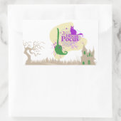 ハロウィーンスタンプコレクション「Hocus Pocus」 長方形シール (バッグ)