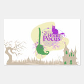 ハロウィーンスタンプコレクション「Hocus Pocus」 長方形シール (正面)