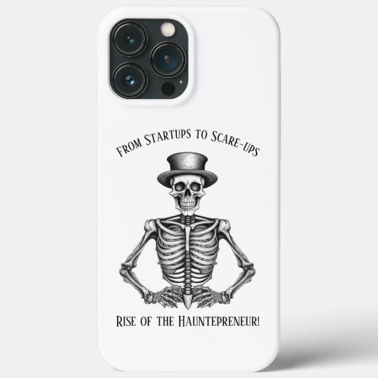 ハロウィーンスタートアップユーモアHauntepreneurスケルトン Case-Mate iPhoneケース (裏面)