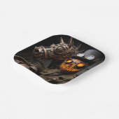 ハロウィーンスチームパンクジャック – O – ランタンホースマン ペーパープレート (傾斜あり)