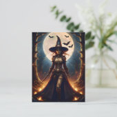 ハロウィーンスチームパンクフォレストウィッチ ポストカード (スタンド正面)
