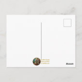 ハロウィーンスチームパンクフォレストウィッチ ポストカード (裏面)