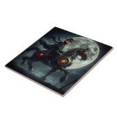 ハロウィーンスチームパンクヘッドレスホースマン タイル (側面)