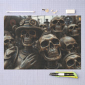 ハロウィーンスチームパンク骨格 薄葉紙 (クラフト)