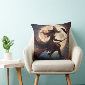 ハロウィーンスティームパンクウィッチムーンライトフライト クッション (椅子)