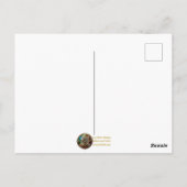 ハロウィーンスティームパンクウィッチムーンライトフライト ポストカード (裏面)