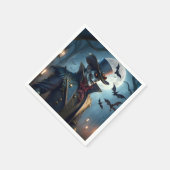 ハロウィーンスティームパンクサザンソルテンダーゾンビ スタンダードカクテルナプキン (角)