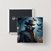 ハロウィーンスティームパンクサザンソルテンダーゾンビ 缶バッジ (正面&裏面)