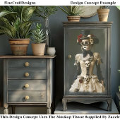 ハロウィーンスティームパンクメス&スカルS1デコページ 薄葉紙