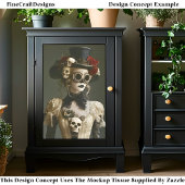 ハロウィーンスティームパンクメス&スカルS1Rデコページ 薄葉紙