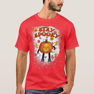 ハロウィーンステイ不気味ス怖いハロウィーンのカボチャのちょうちんプレミアム Tシャツ