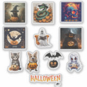 「ハロウィーンステッカーで宇宙をカスタム台無しにする シール (正面)