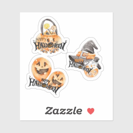 ハロウィーンステッカーのセット シール (シート)