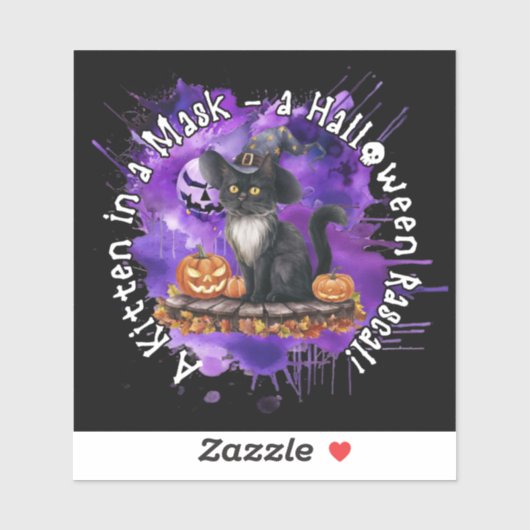 ハロウィーンステッカーキャット シール (シート)