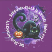 ハロウィーンステッカーキャット シール (正面)