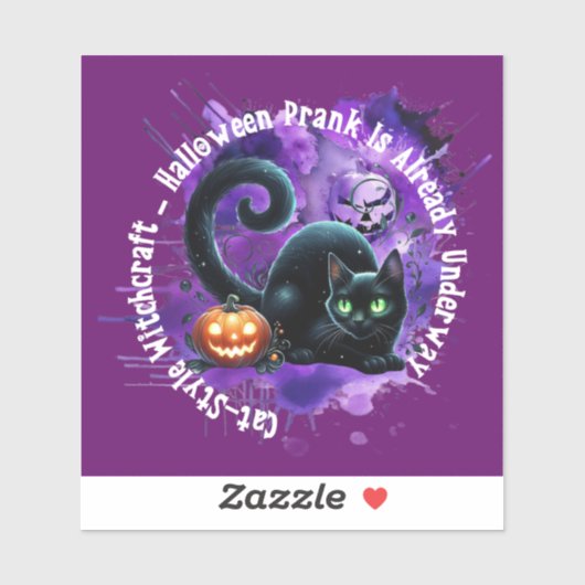 ハロウィーンステッカーキャット シール (シート)