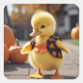 ハロウィーンステッカー用のアヒル スクエアシール