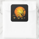 ハロウィーンステッカー スクエアシール (バッグ)