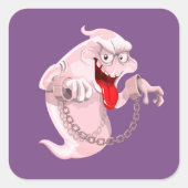 ハロウィーンステッカー スクエアシール (正面)