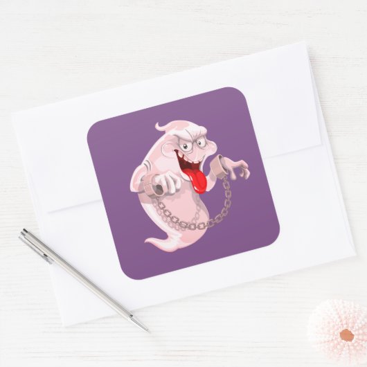 ハロウィーンステッカー スクエアシール (封筒)