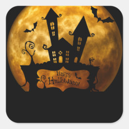 ハロウィーンステッカー スクエアシール