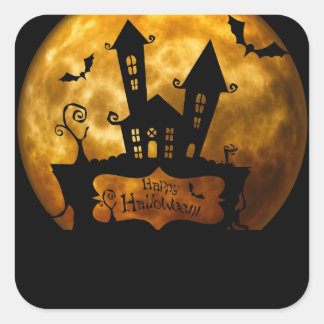 ハロウィーンステッカー スクエアシール