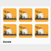 ハロウィーンステッカー スクエアシール (シート)