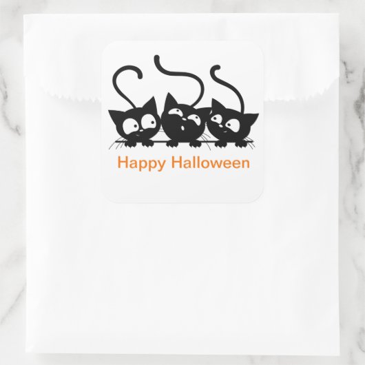 ハロウィーンステッカー スクエアシール (バッグ)