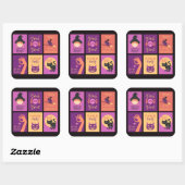 ハロウィーンステッカー スクエアシール (シート)