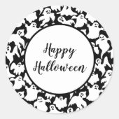 ハロウィーンステッカー ラウンドシール (正面)