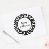 ハロウィーンステッカー ラウンドシール (封筒)