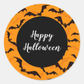 ハロウィーンステッカー ラウンドシール (正面)