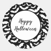 ハロウィーンステッカー ラウンドシール (正面)