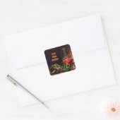 ハロウィーンステッカー、毒を選ぶ スクエアシール (封筒)