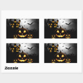 ハロウィーンステッカー 長方形シール (シート)