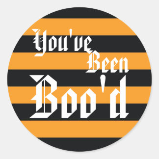 ハロウィーンステッカー「You've Been Boo'd」 ラウンドシール
