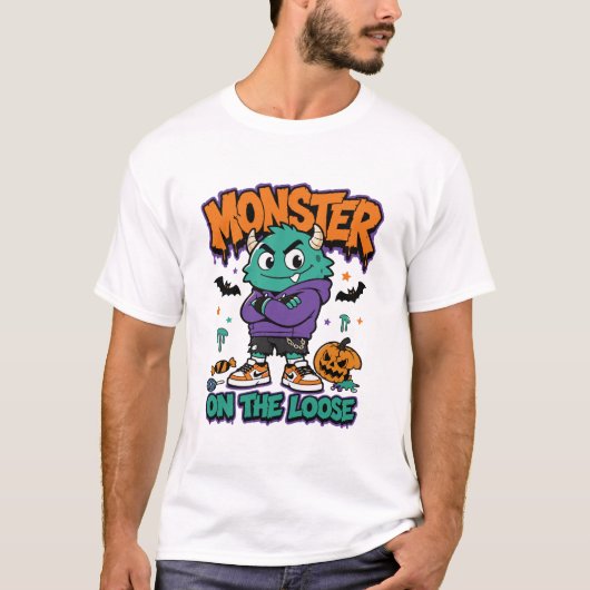 ハロウィーンストリートモンスター モンスター・オン・ザ・ルース Tシャツ (正面)