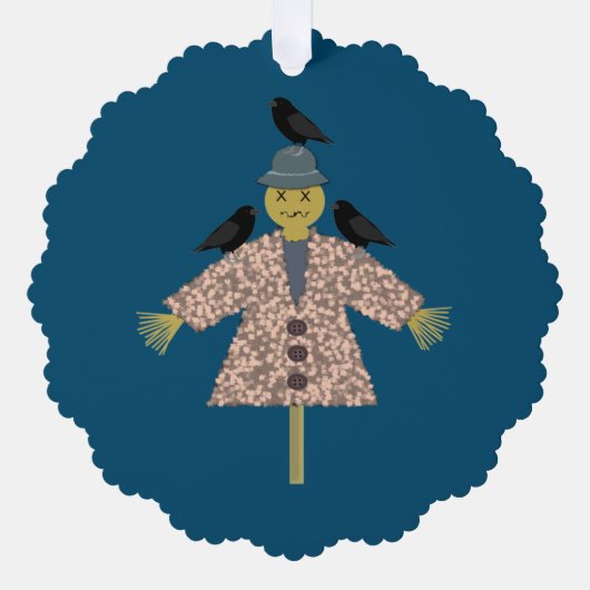 ハロウィーンストローかかしとラヴェンスカスタムズ オーナメントカード (正面)