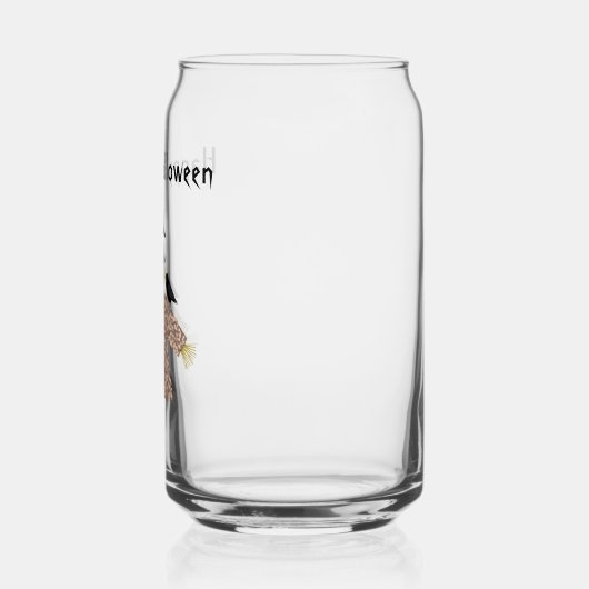 ハロウィーンストローかかしとラヴェンスカスタムズ ガラス缶 (左)