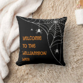 ハロウィーンスパイダーウェブへようこそ クッション (ブランケット)