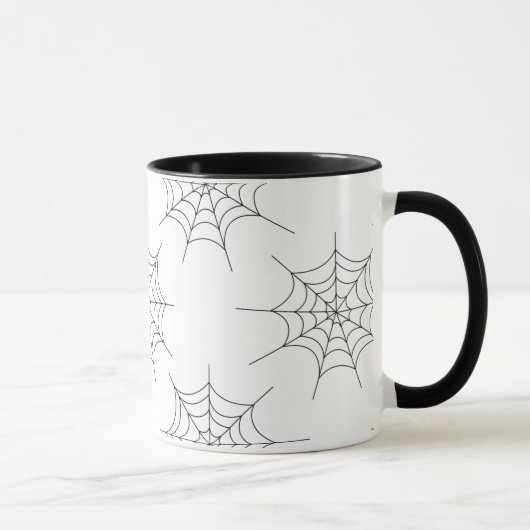 ハロウィーンスパイダーウェブパターンマグ マグカップ (右)