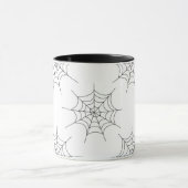 ハロウィーンスパイダーウェブパターンマグ マグカップ (中央)