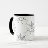 ハロウィーンスパイダーウェブパターンマグ マグカップ (正面左)
