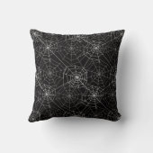 ハロウィーンスパイダーウェブパターン | クッション (裏面)