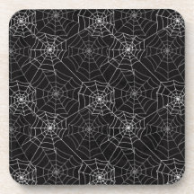 ハロウィーンスパイダーウェブパターン | コースター