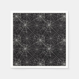 ハロウィーンスパイダーウェブパターン | ナプキン スタンダードカクテルナプキン